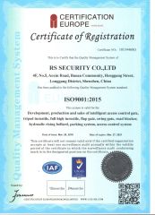 ISO certificate from RS Security Co., Ltd.