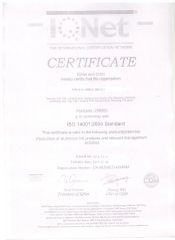 certificate certificate from QINGDAO JUN AO ALUMINIUM CO., LTD.