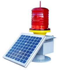 Medium Intensity Aviation Obstruction Lights with Solar Panel - Image 2