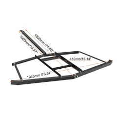 74 Inch Heavy-Duty Steel Drag Rake Suitable for Tractors Flat Rake Grader - Image 5