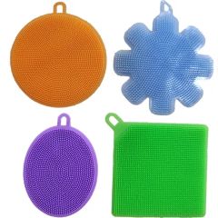 Spifit Kitchen Rubber Dish Scrubber Silicone Dish Sponge Origin China Hardness Soft Usage Kitchen Color Multicolor Trademark - Image 4