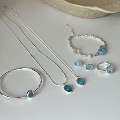 Silver Jewelry with semi precious stone - Image 2