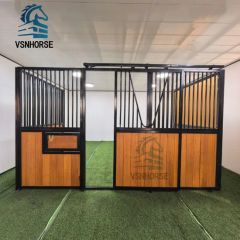 Luxury Customized Bamboo Wood Horse Stable Equipment Horse Stall Front Panels Box Stable - Image 3