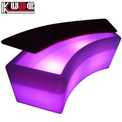 Lighting Portable LED Lighting Ottomans Bend Circle Stools Chair - Image 2
