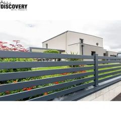 Aluminum Balcony Privacy Fence Profile Louver Frame Bar Horizontal Slat Fencing - Image 4