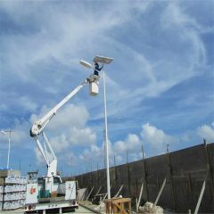 9m 80W Solar LED Street Lights Power ≥30W Origin China Voltage 12/24V IP Rating IP65 Light Type Solar HS Code 54094090 Model NO. DX-0013 - Image 1