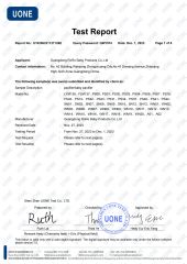 Pacifier BPA certificate from Guangdong RoRo Baby Products Co., Ltd.