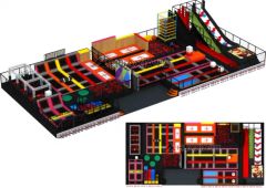 Hot Sale Kids Free Zone Jumping Trampoline Park Age Children Origin China Shape Square Trademark Vasia Dimension >16ft Certification - Image 6