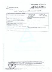 SUPPLIER ASSESSMENT REPORT certificate from TOPUNION HARDWARE AND PLASTIC CO., LIMITED