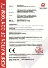 CE-LVD certificate certificate from Foshan Free Electric Appliances Co., Ltd