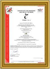 TUV-2422 certificate of Weifang Golden Grain Bio Material Co., Ltd. – certificate photo, supplier certificates section