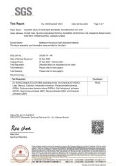 SGS certificate from Suzhou Health Run New Material Technology Co., Ltd.
