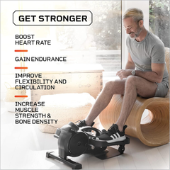Portable under Desk Elliptical Exercise Machine - Motorized Pedal Exerciser - Image 3