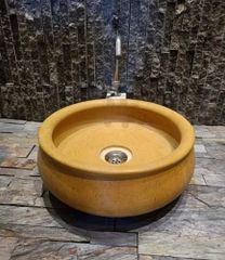 White Marble Table Top Wash Basin Shape Round Color White Material Marble Size 30 Inch (Dia) Finishing Polished Design Type - Image 11
