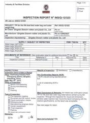 BV Certificate for Water Weight Bags certificate from Qingdao Doowin Rubber And Plastic Co., Ltd.