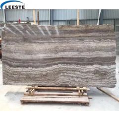 Silver Travertine Slab Grey Travertine Slab Color Wood Origin China Size 600x600mm Thickness 18mm HS Code 68029190 Trademark - Image 3