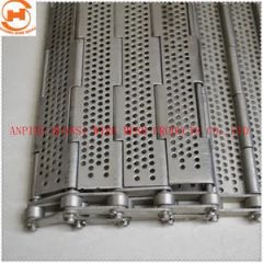 Metal Conveyor Chain Plate Slat Steel Hinged Belt - Image 2