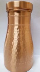 Cylindrical Hammered Style Copper Sugar Pot 500 mL Capacity Color Copper Design Hammered Pattern Hammered Shape - Image 1
