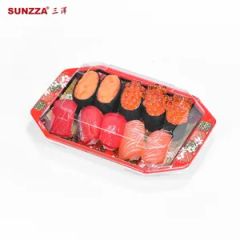 Bulk Disposable Food Containers Anti-Odor Disposable Takeaway Window Sushi Plastic Box - Image 5