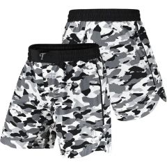 Factory Custom 2-in-1 Gym Shorts Men's Athletic Compression Running Pants - Image 3