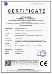ROHS 2.0 CER .Sign certificate from Huizhou Dosound Electronics Co., Limited