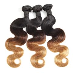 Wendy New Two Tone Virgin Remy Human Hair Grade 6A Hand Feel Soft Dyeable Dyeable Length 12-28inch Color Muti-Color Hair Density - Image 3