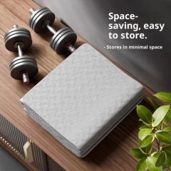 Foldable TPE Yoga Mat 183cm Length 6mm Thickness Portable Plaid Pattern Indoor Fitness Home Training Student Nap Use Wholesale - Image 2