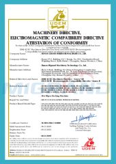 Wet Wipes Packing Machine CE certificate of Hunan Migrand Machinery Technology Co., Ltd. – certificate photo, supplier certificates section