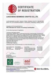 FSC certificate of Xi'an Senmeng Cork Co., Ltd – certificate photo, supplier certificates section