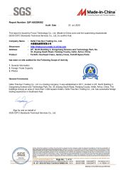 SGS certificate from Hefei Thai-Sun Trading Co., Ltd.