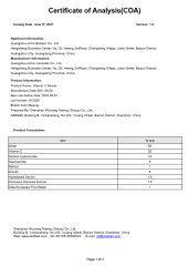 Vitamin C Serum COA certificate from Guangzhou Aixin Cosmetic Co., Ltd.