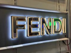 Outdoor Waterproof Company Illuminated 3D Copper Painted Logo LED Sign - Image 6