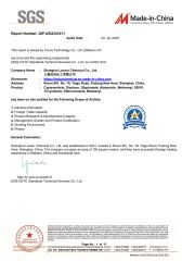 SGS certificate from Shanghai Lavaur Chemical Co., Ltd.