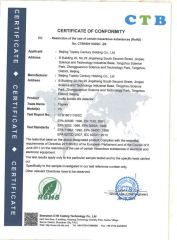Certificate of Conformity certificate from Beijing Topsky Century Holding Co., Ltd.