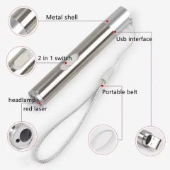 USB Charging Laser Mini Red&UV Light Flashlight Detection Pen Interactive Cat Toys - Image 6
