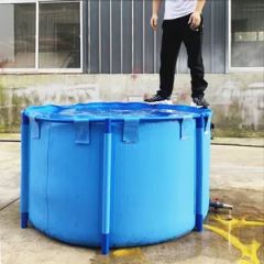 Versatile PVC Water Storage Tank for Live Fish Farming Model NO. 1.8x0.8m Trademark shamoquan Type Canvas Fish Tank Specification 1.8x0.8m - Image 3