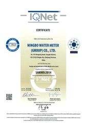 SA8000:2014 certificate from NINGBO WATER METER(GROUP) CO., LTD.