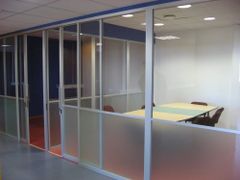 Aluminium Glazed Partition, For Home Color All Colors Open Style Sliding Insulation Acoustic Finishing As per Need Usage/Application - Image 2