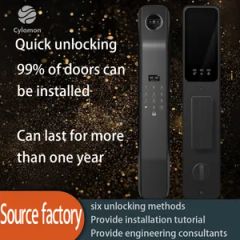 Advanced Electronic Security Smart Camera Fingerprint /Front Digital Face Recognition Password and Card Entry/Electric Keyless Home Hotel Intelligent Door Lock - Image 1