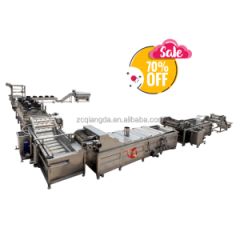 Industrial 300 1000kg Hour Fully Automatic Potato Frozen French Fries Production Line Potato Chips Making Machine - Zhucheng Qiangda Machinery Factory