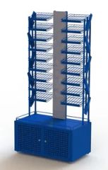 Factory Price Fashionable Customized Movable Metal Makeup Cosmetic Nail Polish Display Rack - Image 4