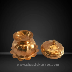 Golden Brass Roli Chawal brass container, For Home Color Golden Material Brass Weight 30 g, 30g Brand Classickurves Usage/Application - Image 4