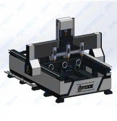Art 4 Axis CNC Router Multi Rotary Machine Special Design for Column Material - Jinan Artech Machinery Co., Ltd.