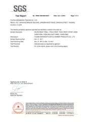 SGS test report 2 certificate from Fuqing Shengde Plastic & Rubber Products Co., Ltd.
