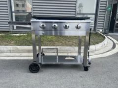 35inch 4 Burners Gas Griddle with Side Table and Handle - Suzhou Rdit Commercial Co., Ltd.