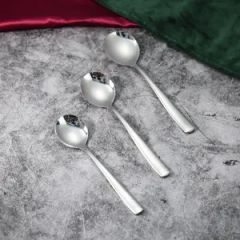 Stainless Steel Round Dinner Spoons Are Suitable for Hotels MOQ 100 Set Sample Free Origin China Color Multicolor HS Code 8215200000 - Jieyang Chuanxin Hardware Product Factory