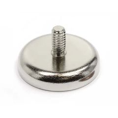 Screw Tooth Pan Pot Magnetic Materials Strong Magnet NdFeB Fixing Round Base Neodymium Pot Magnets with External Thread Bolt - Image 1