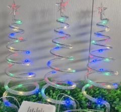 Solar Lawn Stake Lights Snowflake 8Modes Warm White LED Cartoon Touch Control ABS MOQ100 15D - Image 1