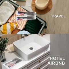 Toothbrush, Comb, Toothpaste, Hotel Amenities Set for Travel Style 3 in 1 Handle PP, PS Trademark E&O Function Clean Model NO. - Image 6