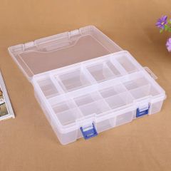 16 Grid Plastic Adjustable Jewelry Organizer Box Storage Container Case - Image 5